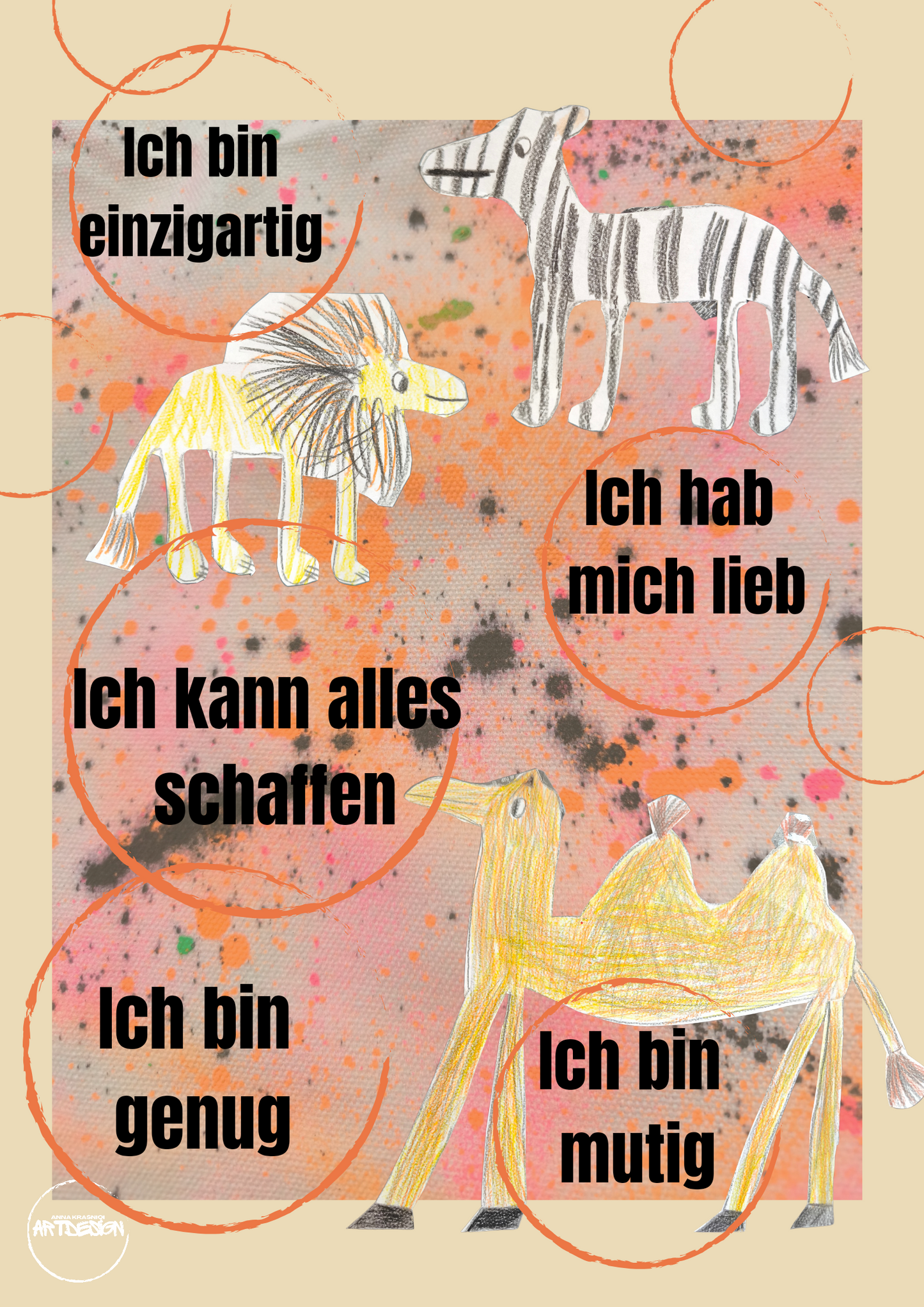 Poster A3 tierisch gut