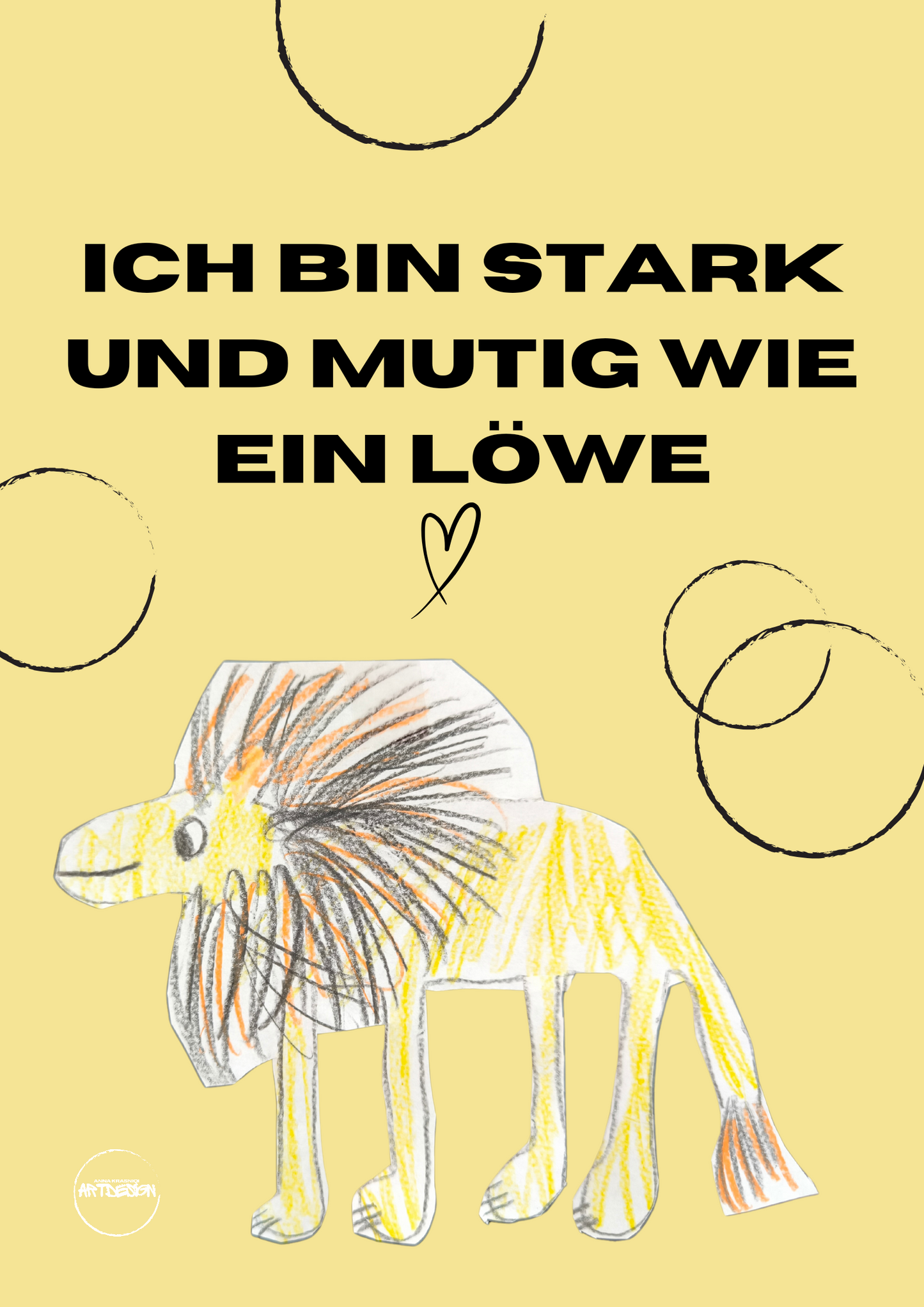 Poster A3 Löwenstark