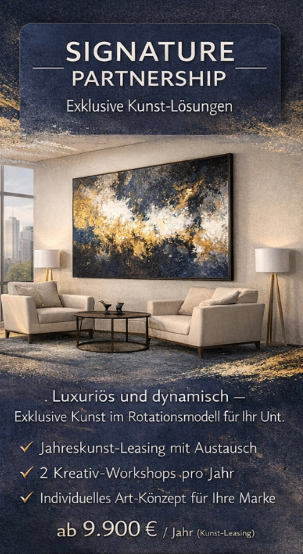 Corporate Signature Partnership – Markenwirkung & Kultur durch abstrakte Kunst