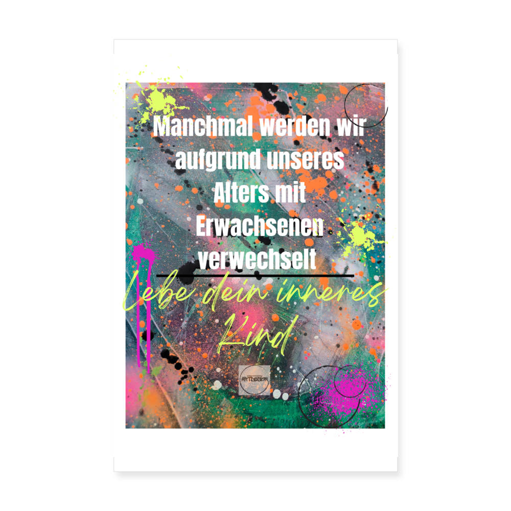 Poster 20x30 cm - Weiß