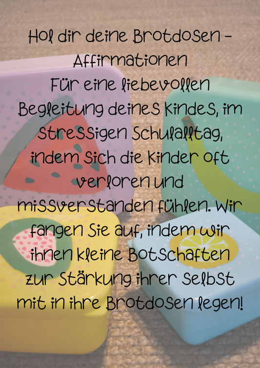 Brotdosen Affirmation