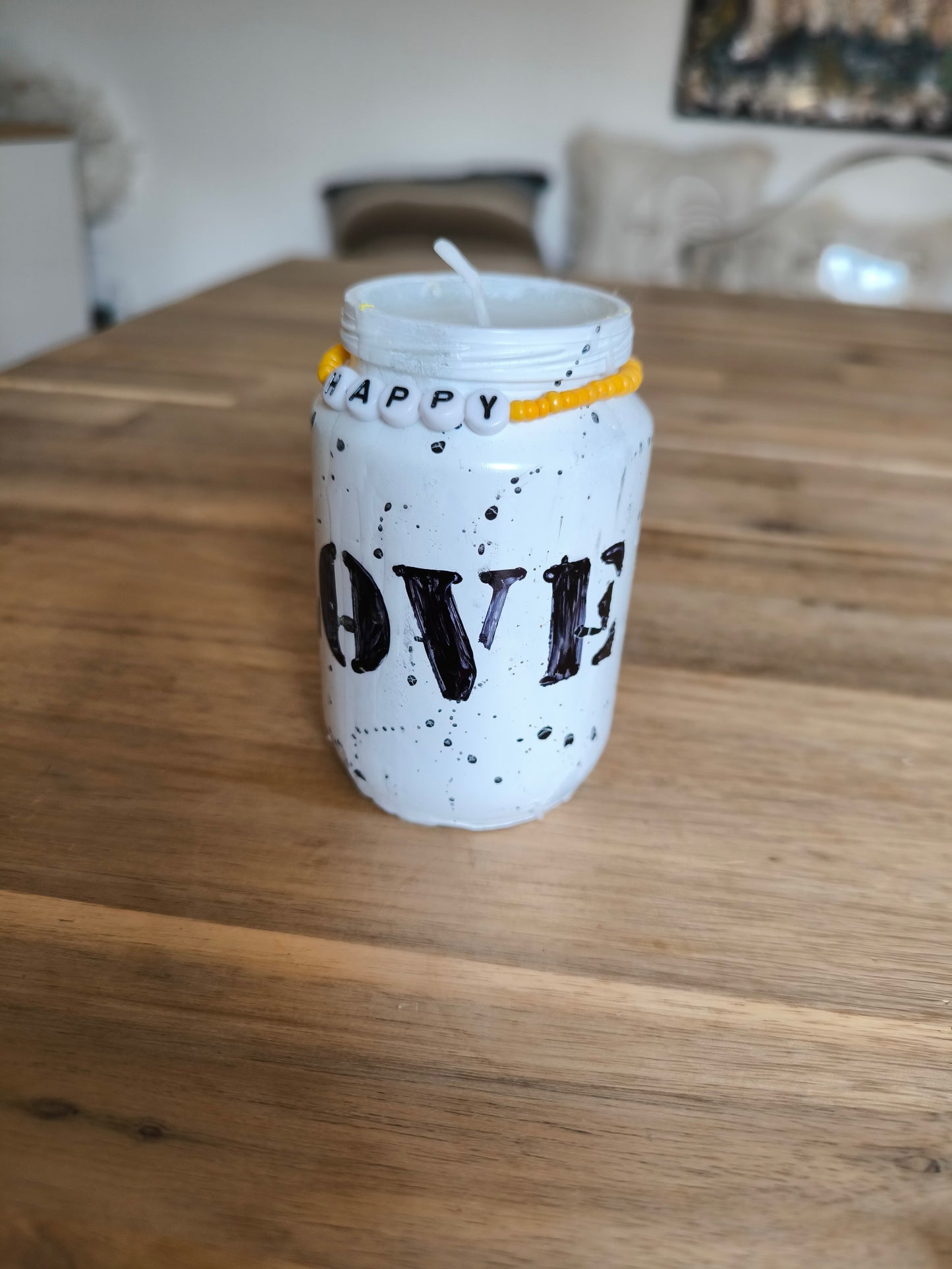 Love Kerze weiß