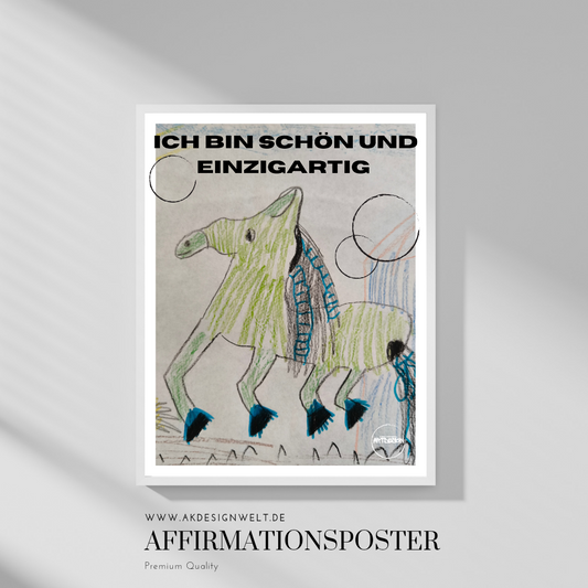 Poster A3 Einzigartig