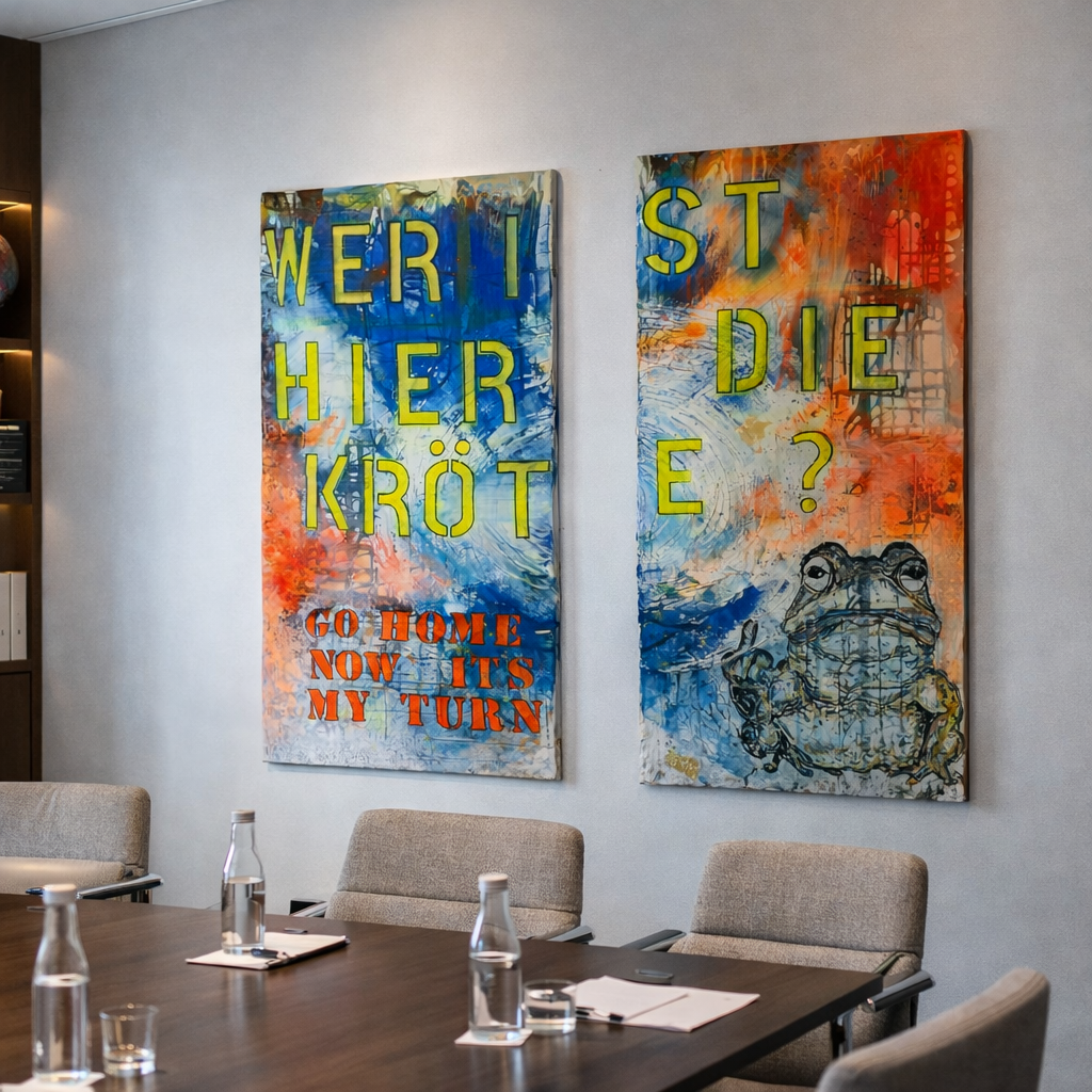 Vision an der Wand - Individuelle Kunstserie für Unternehmen
