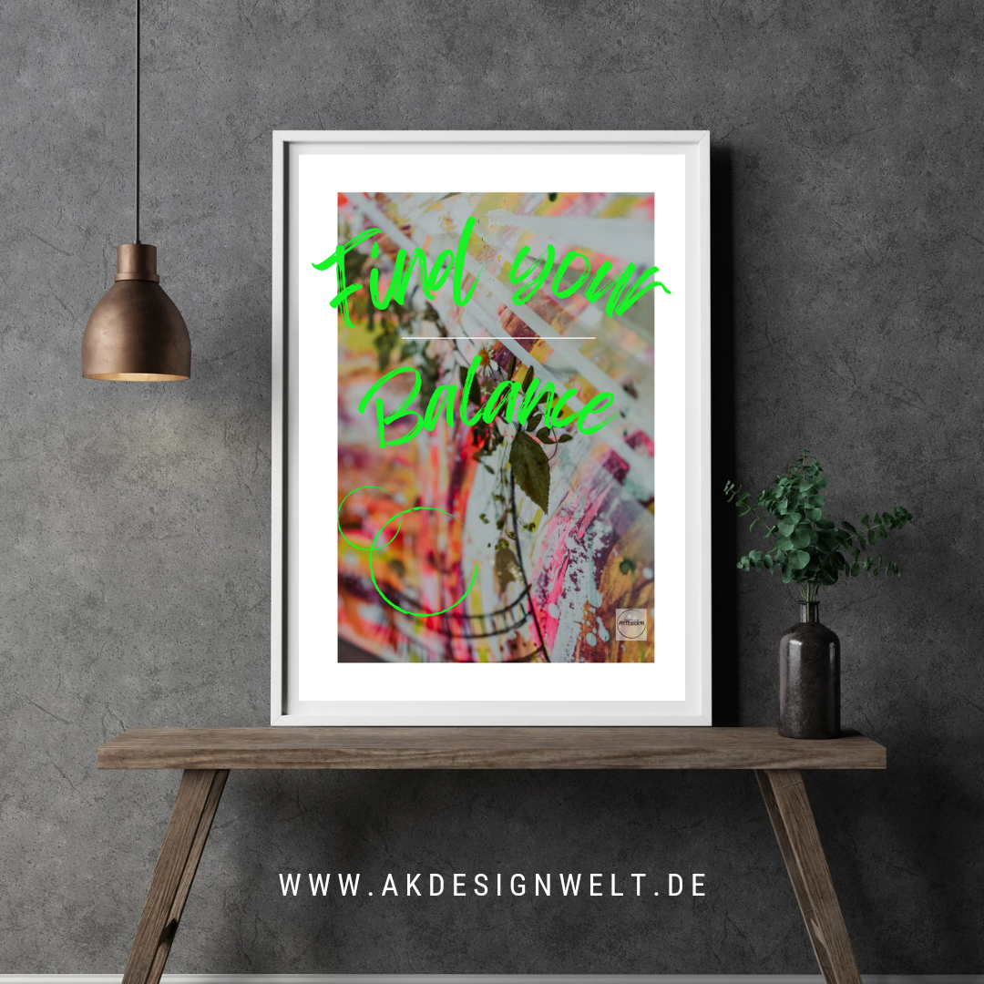 Kunstdruck A2 Ich bin sicher, auch im Wandel