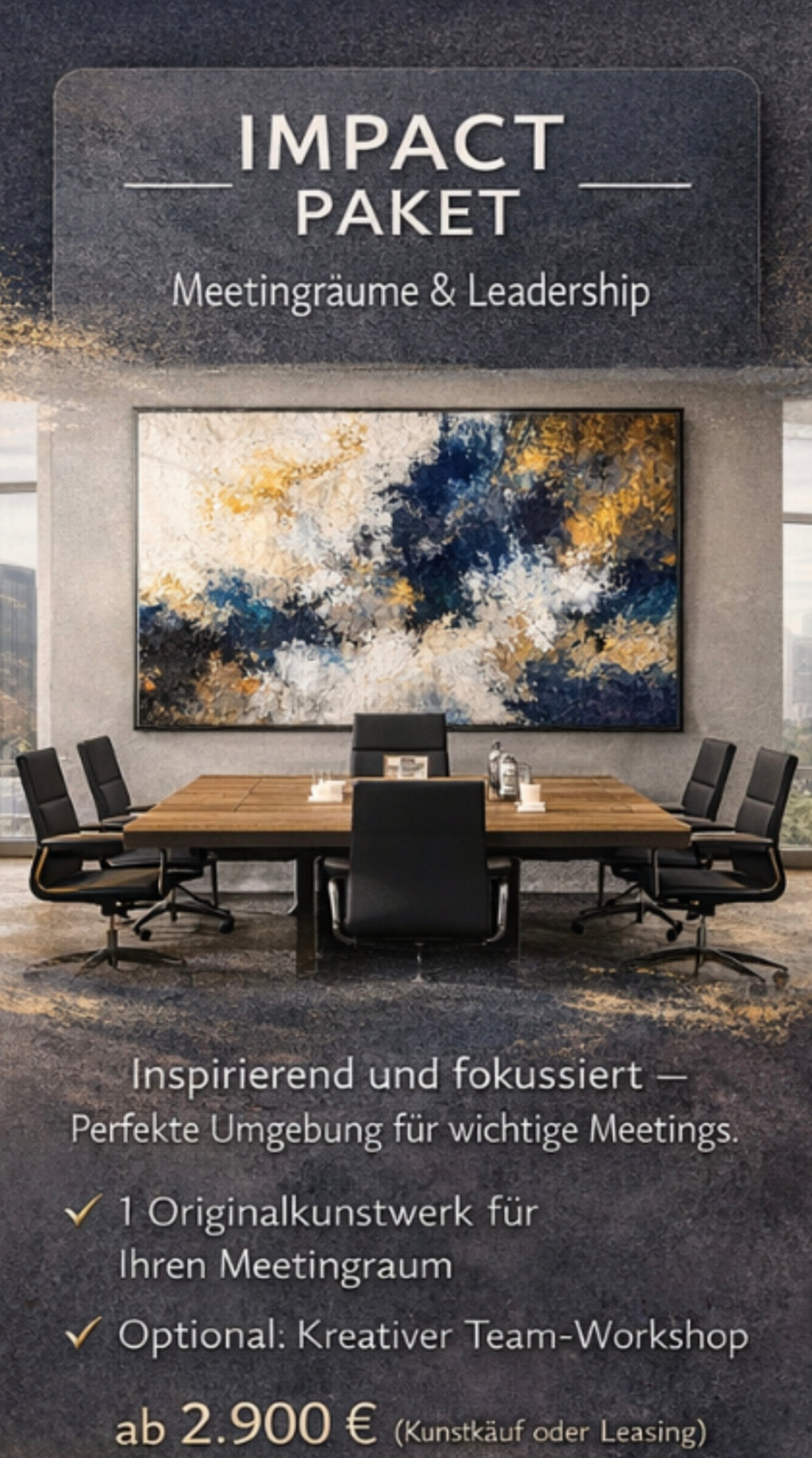 Corporate Impact Paket – Meetingräume & Leadership