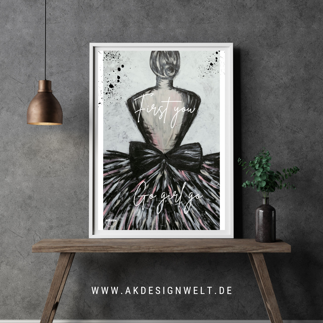 Kunstdruck: Ich darf meinen Platz einnehmen