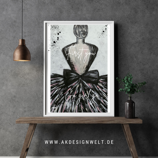 Kunstdruck: Ich darf meinen Platz einnehmen