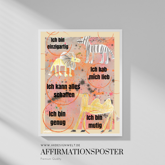 Poster A3 tierisch gut