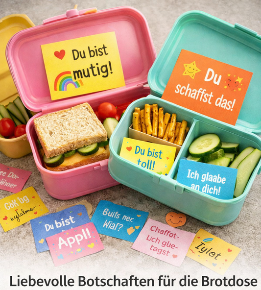 Brotdosen Affirmationszettel