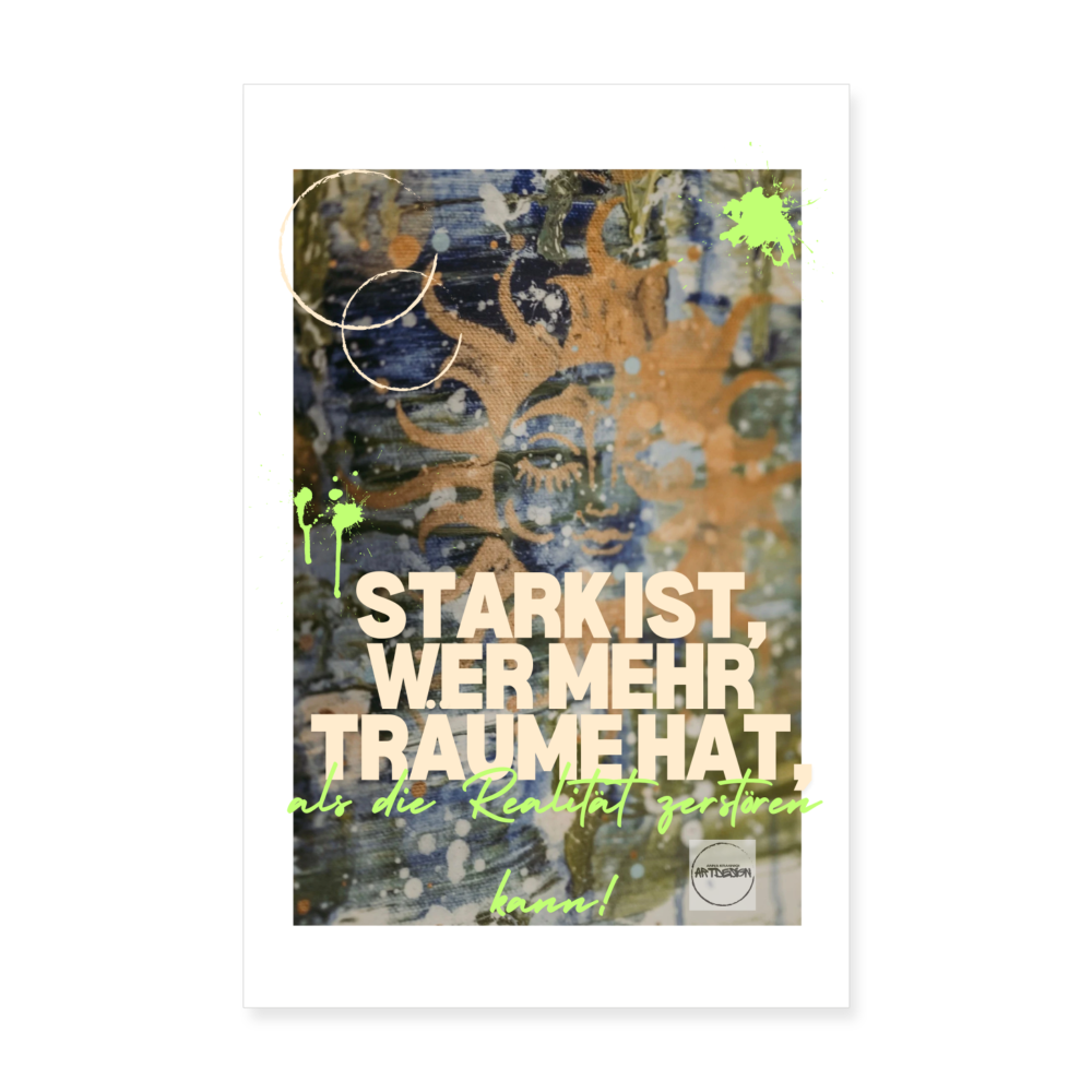Poster 20x30 cm - Weiß